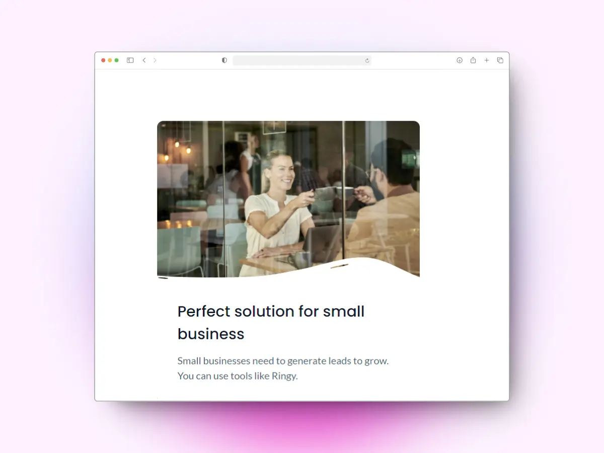 Image of the project Business Blog Card