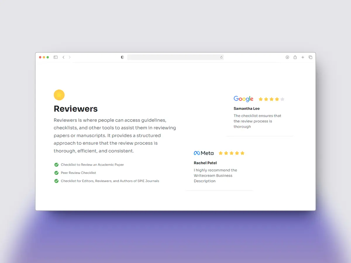 Image of the project Testimonial Page