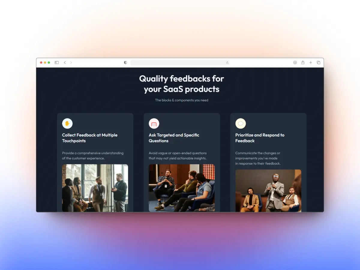 Image of the project Simple Feature Section